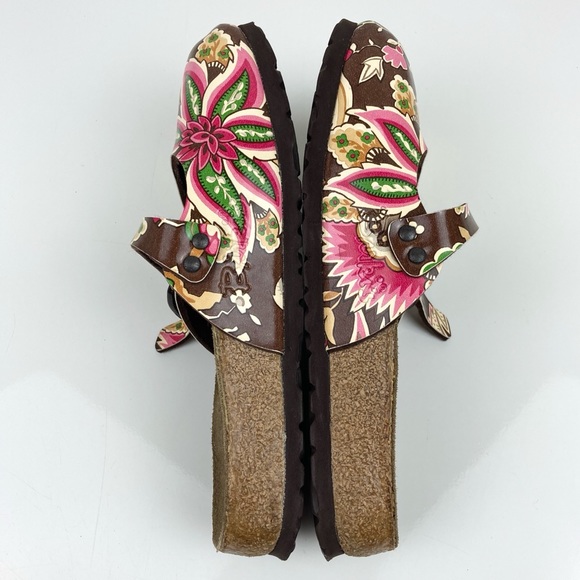 Birkenstock Birki’s Women’s Maria Floral Print Clogs Mary Jane Strap Size 36 (5) - Picture 3 of 7